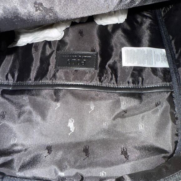 Polo Ralph Lauren Men's Smooth Leather Backpack black $348 - Picture 14 of 15